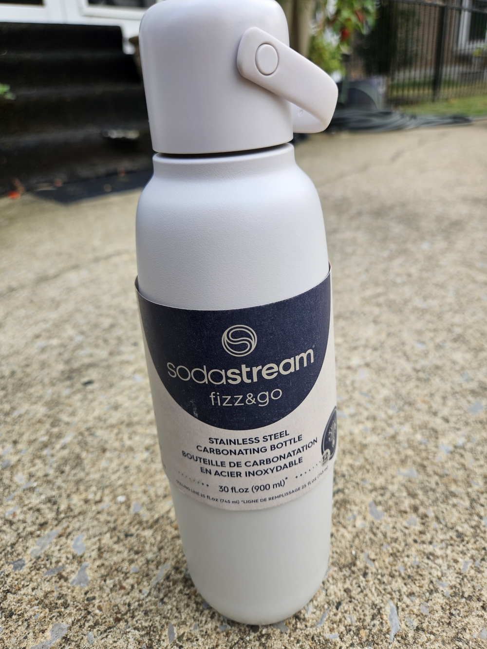SodaStream Fizzi & Go Stainless Steel Bottle in White